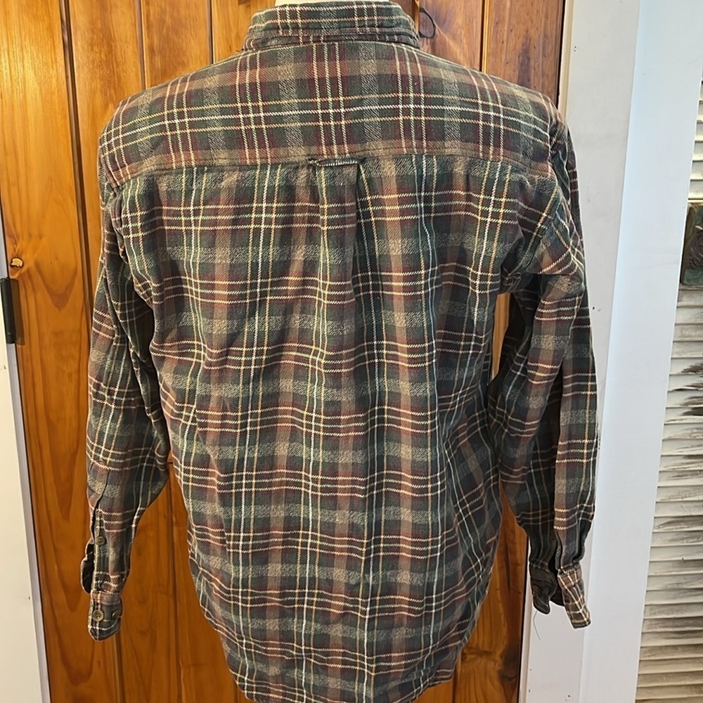 Woolrich REI Red Green Plaid Cotton Flannel Button Down Shirt Large - Picture 3 of 6